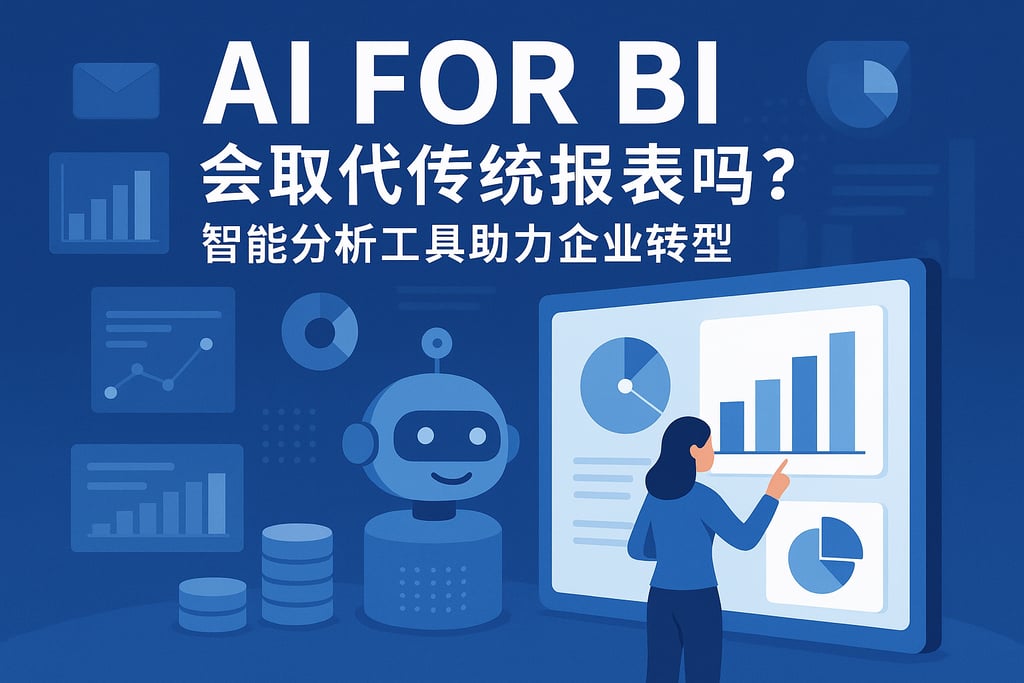 AI For BI会取代传统报表吗？智能分析工具助力企业转型